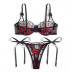 Cherry Kiss 🍒💋 - dvodelni set sa 'Cute' vezom