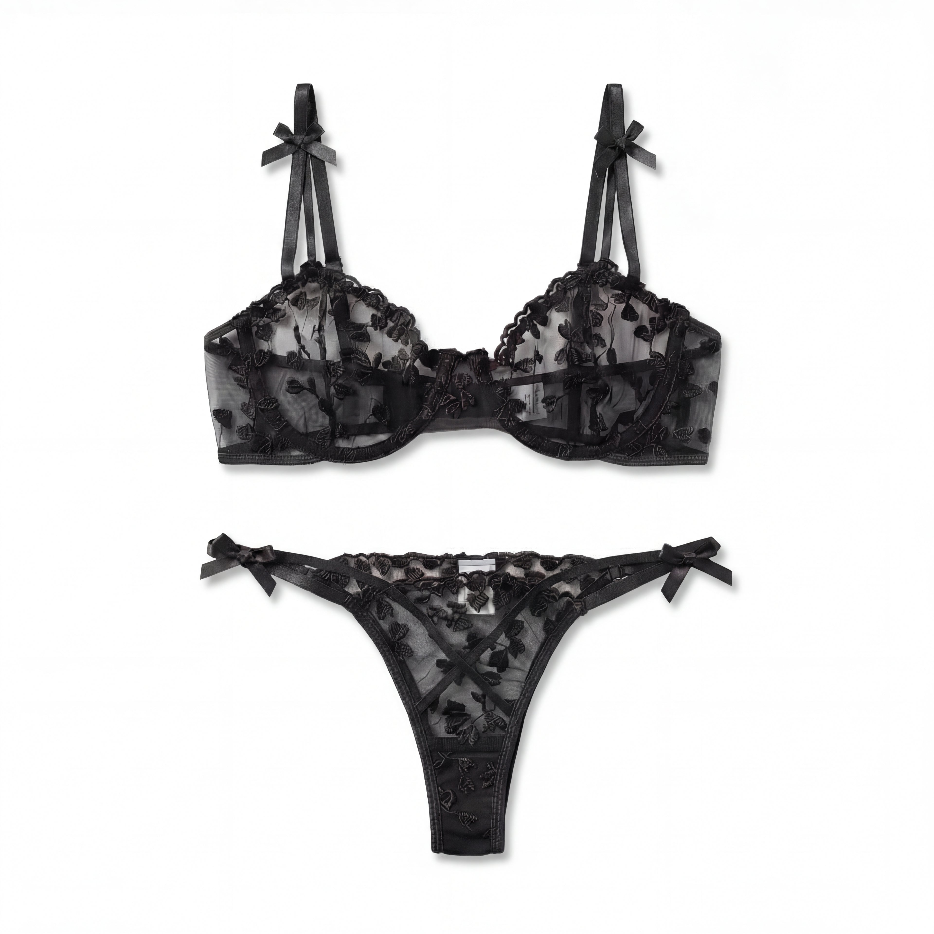 Obsession 🌃 - Elegantni dvodelni set sa mašnicama